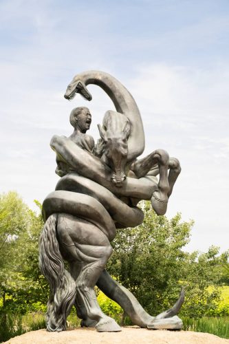 Chateau la Coste, Frankreich, Skulpur von Damian Hirst