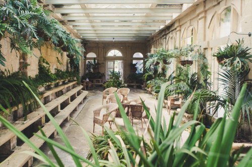 Gewächshaus im Garten Palazzo Parisio auf Malta