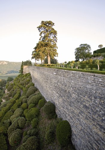 die Hängenden Gärten von Marqueyssac, Hochplateau mit geschnittenen Buchshecken 